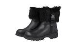 Prada Women's Black Leather Brixxen Half-Boot 1T006L