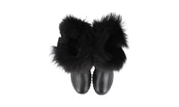 Prada Women's Black Leather Brixxen Half-Boot 1T006L