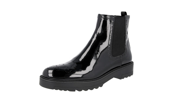 Prada Women's 1T037H 06E F0002 welt-sewn Leather Half-Boot