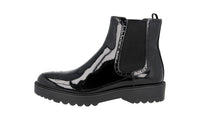 Prada Women's Black welt-sewn Leather Half-Boot 1T037H