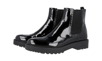 Prada Women's Black welt-sewn Leather Half-Boot 1T037H