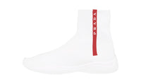 Prada Women's White Sock High-Top Sneaker 1T051L