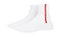 Prada Women's White Sock High-Top Sneaker 1T051L