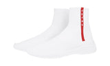 Prada Women's White Sock High-Top Sneaker 1T051L