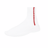 Prada Women's White Sock High-Top Sneaker 1T051L
