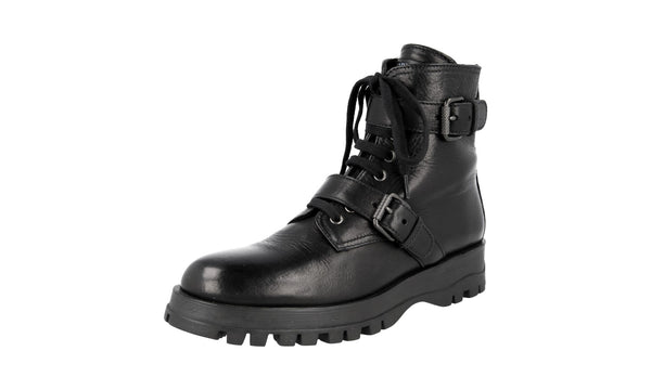 Prada Women's 1T060L WAG F0002 Deerskin Leather Half-Boot