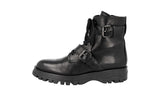 Prada Women's Black Deerskin Leather Half-Boot 1T060L