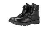 Prada Women's Black Deerskin Leather Half-Boot 1T060L