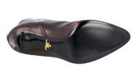 Prada Women's Brown Leather Half-Boot 1T079G