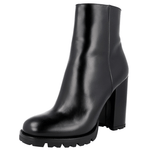 Prada Women's Black Leather Half-Boot 1T137H