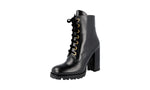 Prada Women's 1T138H V69 F0002 welt-sewn Leather Half-Boot