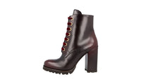 Prada Women's Brown Leather Half-Boot 1T138H