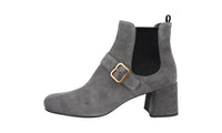 Prada Women's Grey Leather Half-Boot 1T159H
