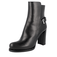 Prada Women's Black Leather Half-Boot 1T192G