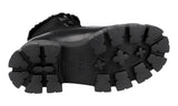 Prada Women's Black Leather Brixxen Monolith Shearling Lammfell High-Top Sneaker 1T260N