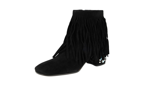 Prada Women's 1T464I 008 F0002 Leather Half-Boot