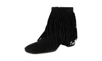 Prada Women's 1T464I 008 F0002 Leather Half-Boot