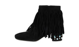 Prada Women's Black Leather Half-Boot 1T464I