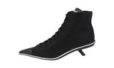 Prada Women's Black Synthesis Pointy Pointed Toe Sneakers Sneaker 1T575M