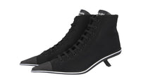 Prada Women's Black Synthesis Pointy Pointed Toe Sneakers Sneaker 1T575M