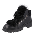 Prada Women's Black Leather Brixxen Half-Boot 1T588L