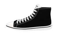 Prada Women's Black Synthesis Pointy Pointed Toe Sneaker 1T615M