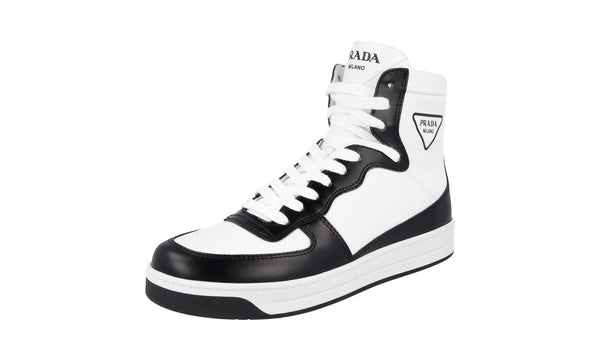 Prada Women's 1T638M 1OBB F0964 Nylon High-Top Sneaker