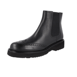 Prada Women's Black Full Brogue Leather Half-Boot 1T778L
