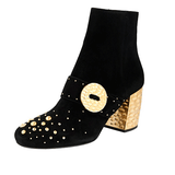 Prada Women's Black Leather Half-Boot 1T819H