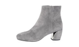 Prada Women's Grey Leather Half-Boot 1T850G