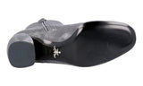 Prada Women's Grey Leather Half-Boot 1T850G