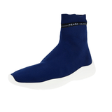 Prada Women's Blue Sock High-Top Sneaker 1T8981