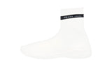 Prada Women's White Sock High-Top Sneaker 1T898I