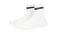 Prada Women's White Sock High-Top Sneaker 1T898I