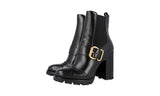 Prada Women's Black Leather Half-Boot 1T924H