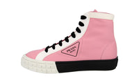 Prada Women's Pink Cassetta Wheel High-Top Sneaker 1T941L