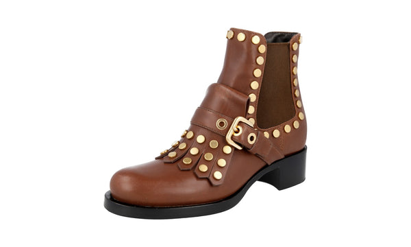 Prada Women's 1T956H ASK F0316 Leather Half-Boot