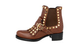 Prada Women's Brown Leather Half-Boot 1T956H