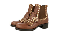 Prada Women's Brown Leather Half-Boot 1T956H