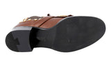 Prada Women's Brown Leather Half-Boot 1T956H
