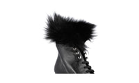 Prada Women's Black welt-sewn Leather Half-Boot 1TP189
