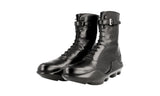 Prada Women's Black Full Brogue Leather Half-Boot 1U049G