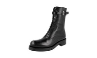 Prada Women's 1U053G 3G2Y F0002 Full Brogue Leather Half-Boot