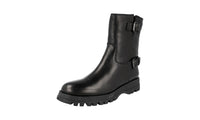 Prada Women's 1U062L WAG F0002 Deerskin Leather Half-Boot