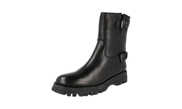 Prada Women's 1U062L WAG F0002 Deerskin Leather Half-Boot