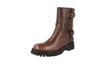 Prada Women's 1U062L WAG F0192 Deerskin Leather Half-Boot