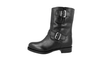 Prada Women's Black Leather Half-Boot 1U134G