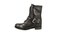 Prada Women's Black welt-sewn Leather Half-Boot 1U230F