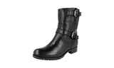 Prada Women's 1U292E 3F6T F0002 Deerskin Leather Half-Boot