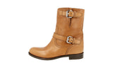 Prada Women's Brown Deerskin Leather Half-Boot 1U292E